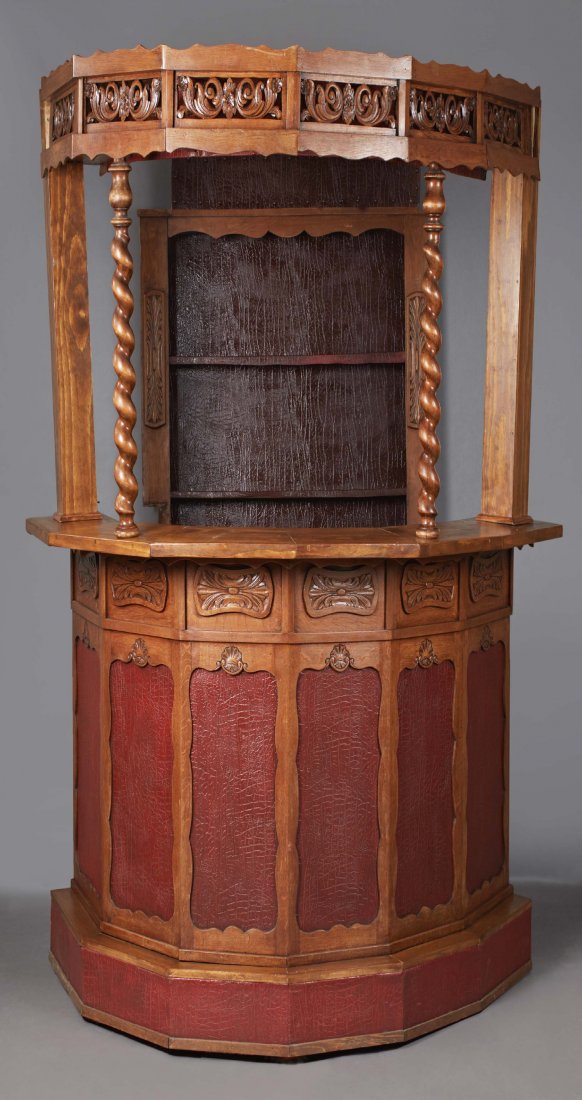 Contemporary Carved Mahogany French Canopy Bar, 20 (1 of 2)