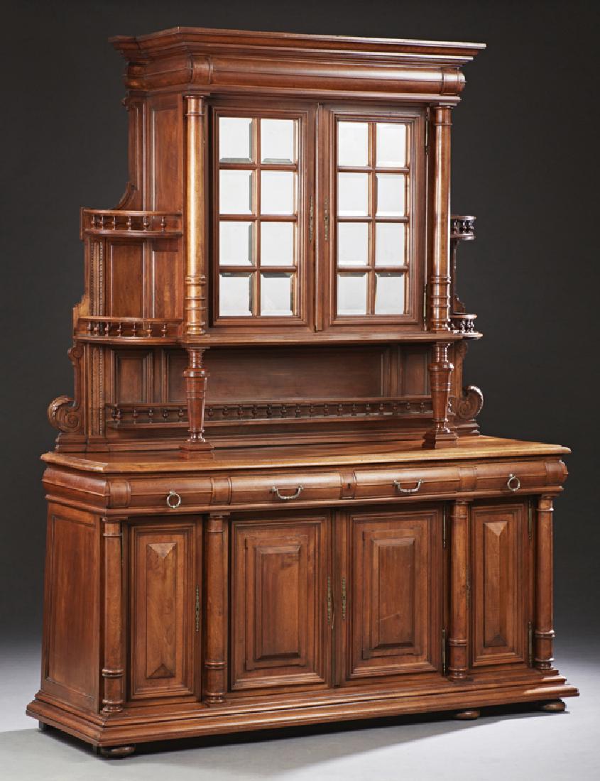 French Carved Mahogany Henri II Style Buffet a Deu (1 of 1)