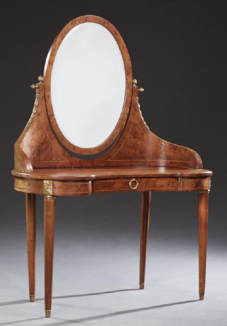 French Inlaid Burled Elm Ormolu Mounted Louis XVI (1 of 1)
