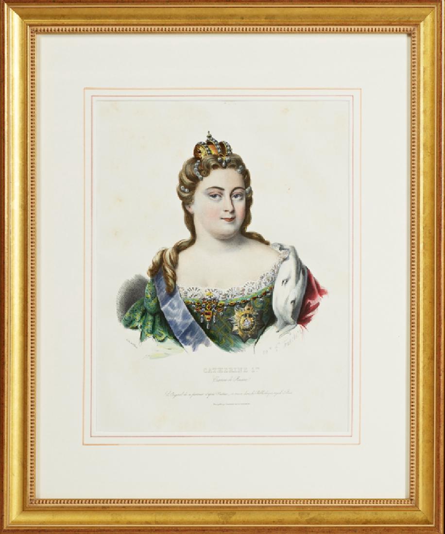 Catherine I Czarine de Russie, 19th c., colored print (1 of 1)