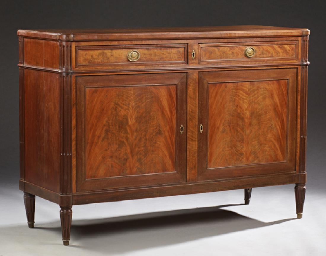 French Louis XVI Style Carved Mahogany Sideboard, 20th (1 of 1)