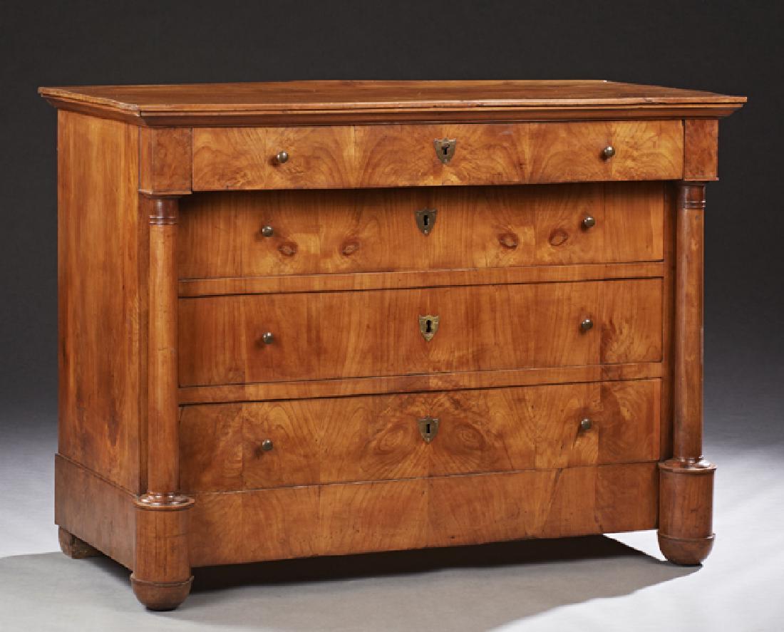 French Empire Style Carved Cherry Commode, 19th c., the (1 of 1)