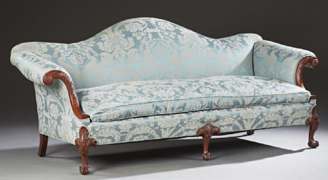 English Chippendale Style Camelback Sofa, 20th c., the (1 of 1)