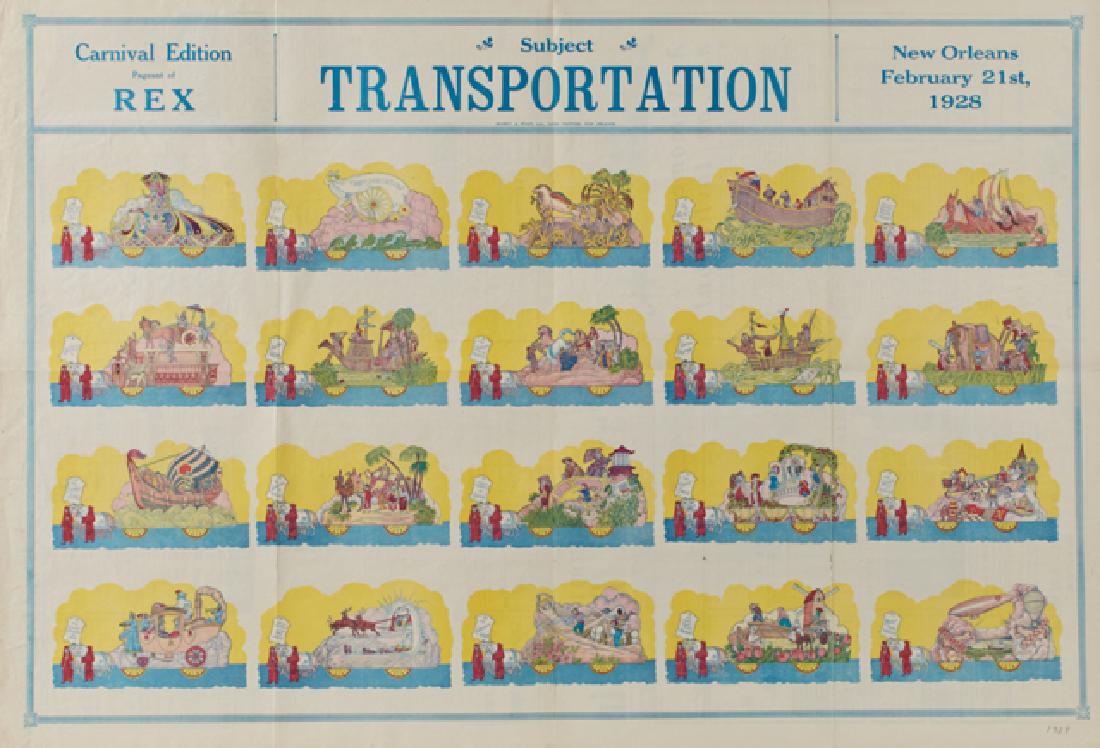 Mardi Gras Parade Bulletin, Rex, 1928, (1 of 1)