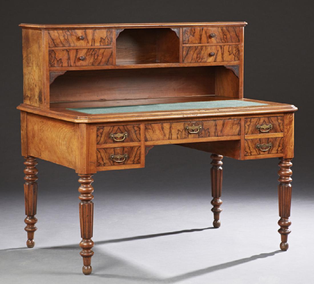 French Louis Philippe Carved Walnut Desk, c., 1850, the (1 of 1)