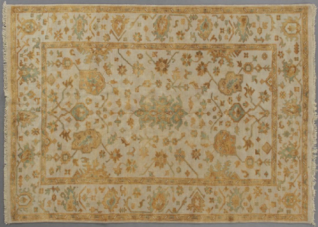 Turkish Angora Oushak Carpet 6' 2 x 9': Turkish Angora Oushak Carpet 6' 2 x 9'