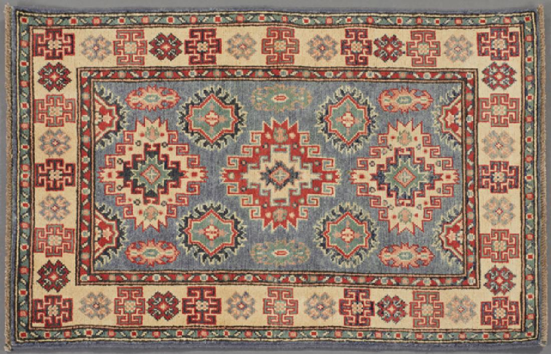 Uzbek Kazak Carpet, 2' 8 x 4': Uzbek Kazak Carpet, 2' 8 x 4'