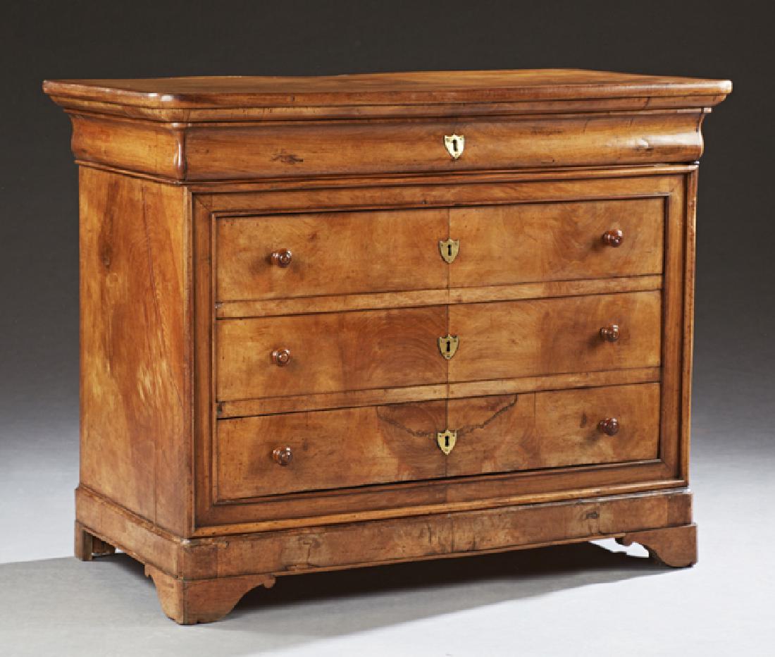 French Louis Philippe Carved Walnut Commode, c. 1850, (1 of 1)