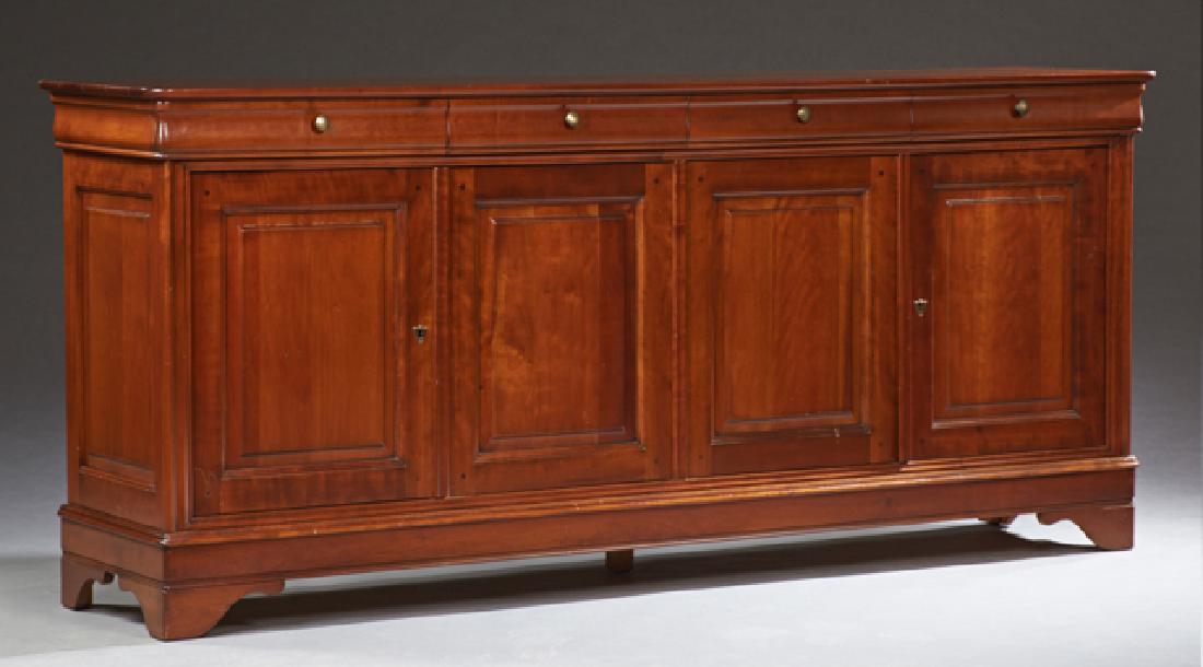 French Louis Philippe Carved Cherry Sideboard, 20th c., (1 of 1)