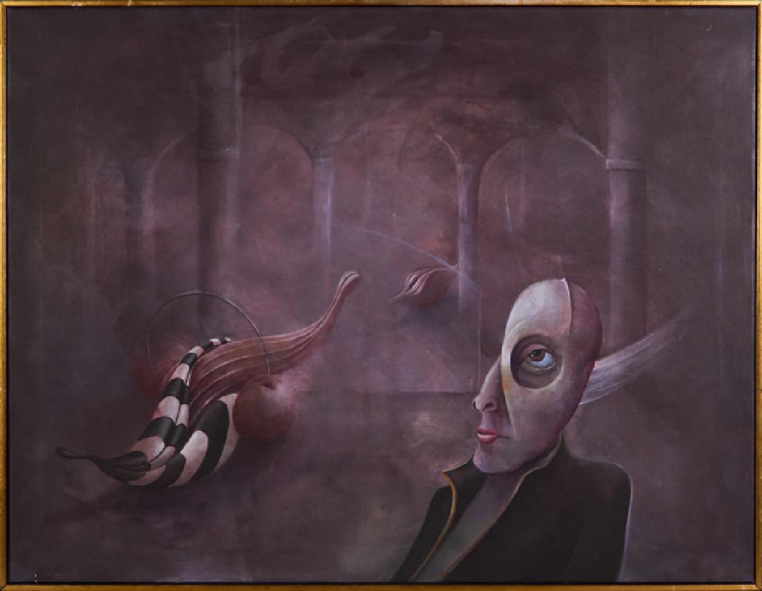B. Niwroh, "Surrealist Composition," 20th c., oil on (1 of 1)