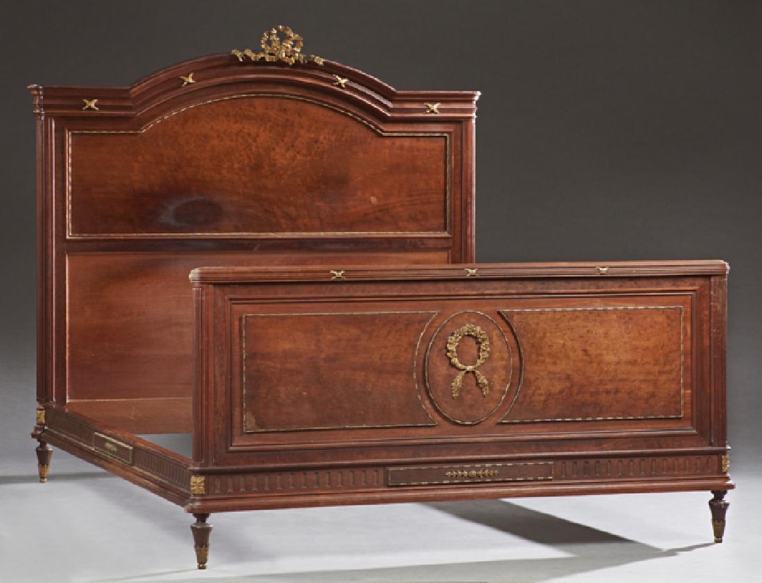 French Louis XVI Style Ormolu Mounted Carved Mahogany (1 of 1)