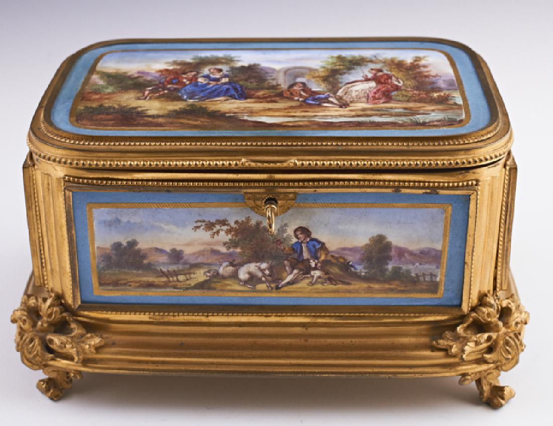 French Louis XV Style Gilt Bronze Mounted (1 of 3)