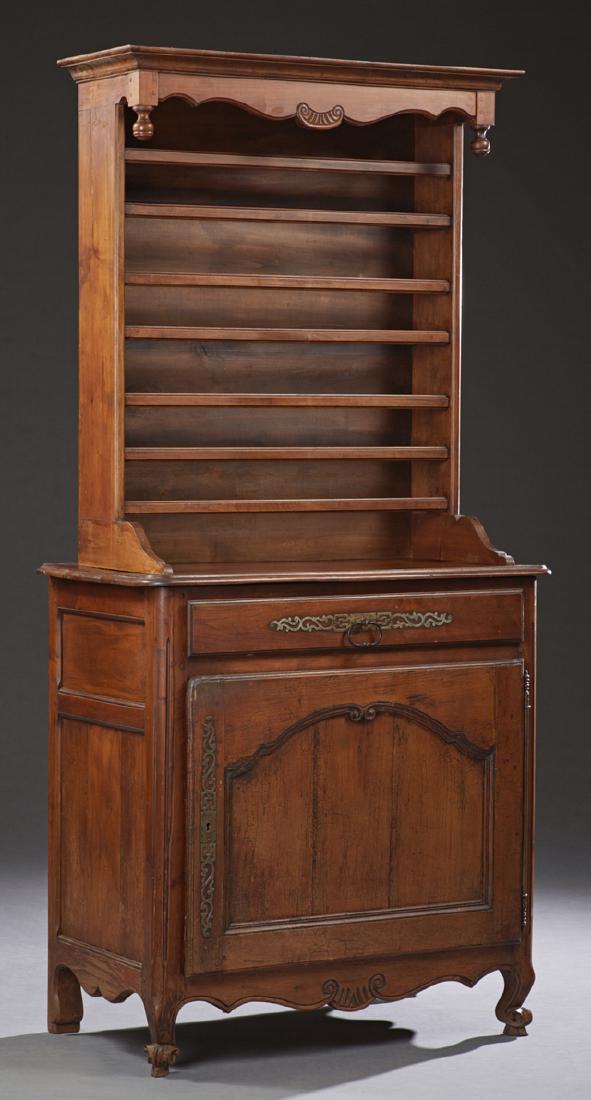 French Louis XV Style Carved Cherry Vaisselier, (1 of 1)