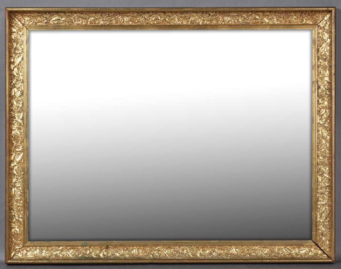 American Gilt and Gesso Overmantle Mirror, late (1 of 1)