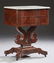 American Late Classical Carved Mahogany Marble Top
