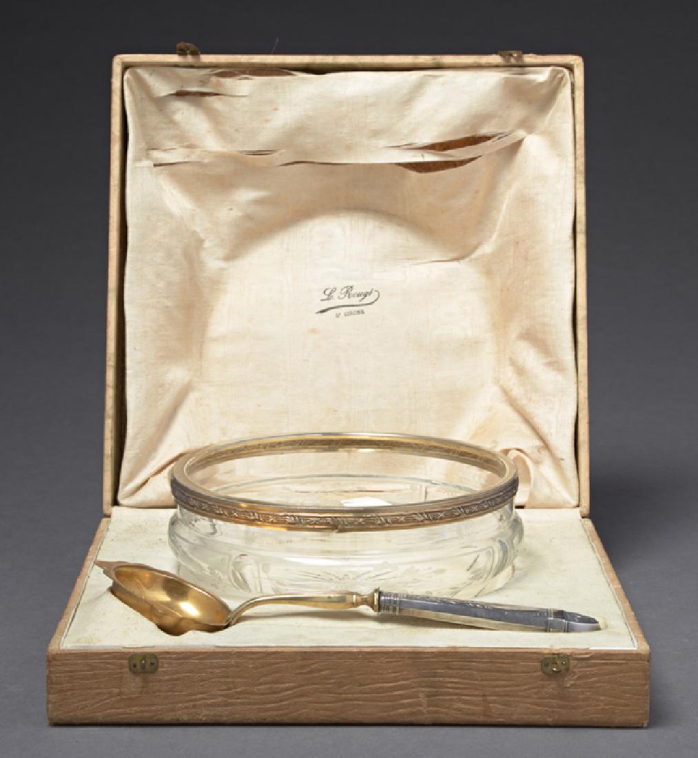 Cased French Sterling Serving Set, c. 1900, with a (1 of 1)