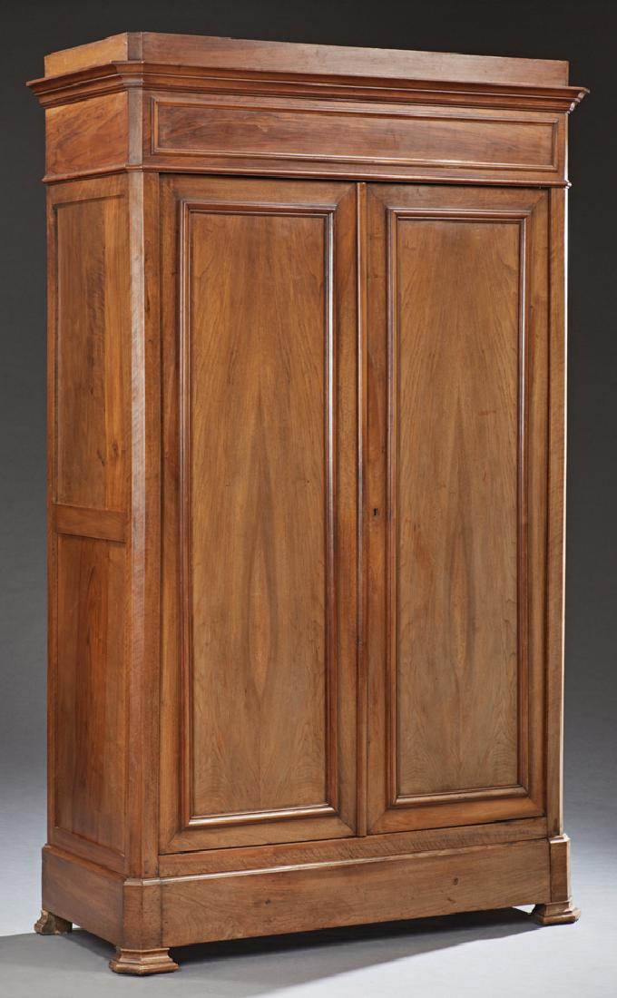French Louis Philippe Carved Walnut Armoire 19th C Jan 27