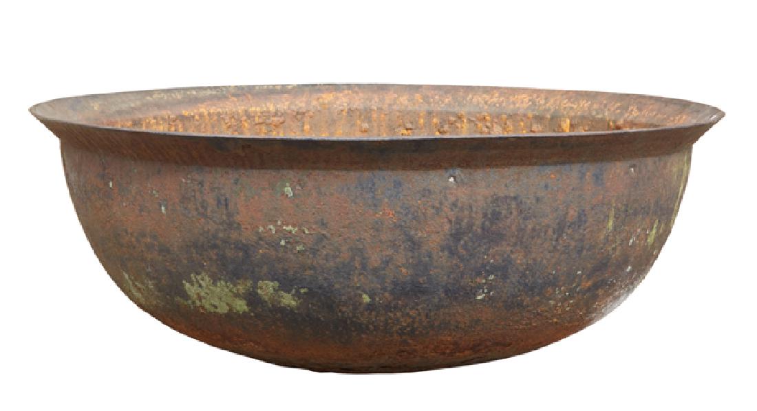 American Cast Iron Sugar Kettle, 19th c., Louisiana,