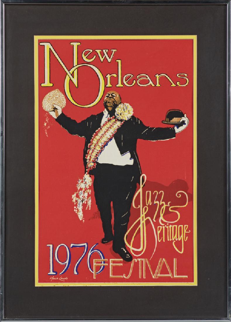1976 New Orleans Jazz And Heritage Festival Poster, By