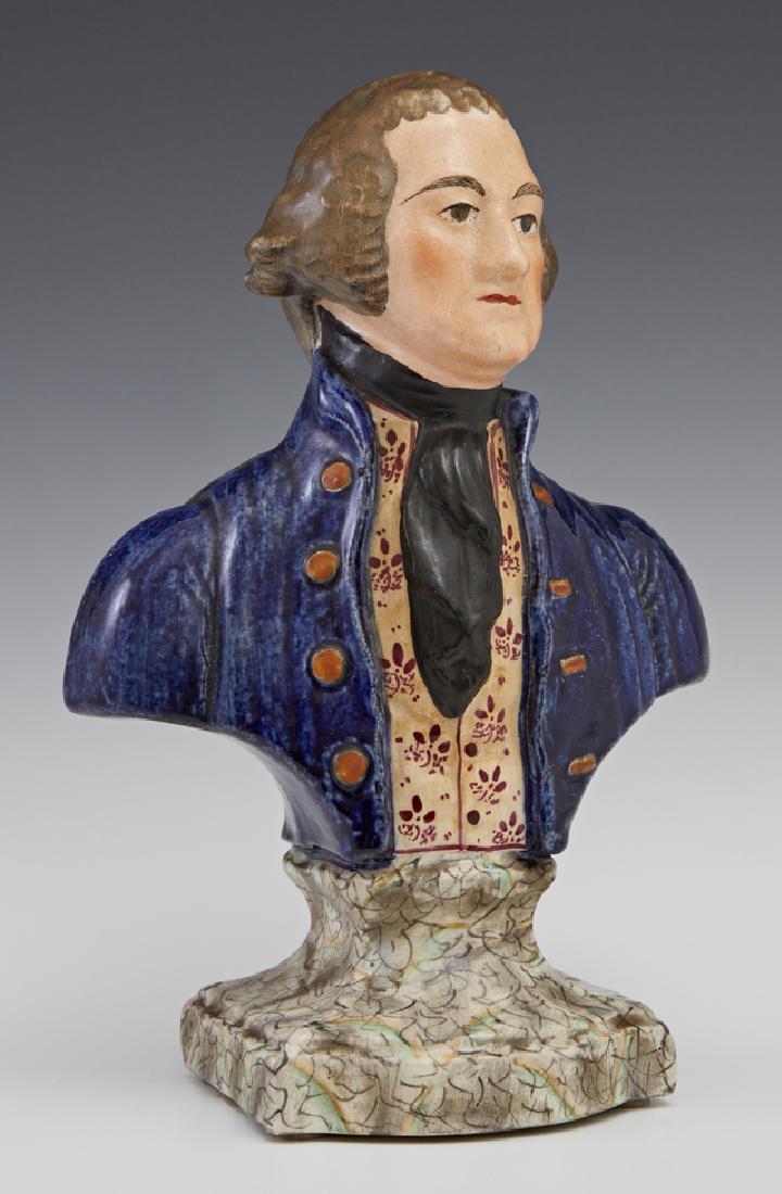 Staffordshire Bust of George Washington, 19th c., (1 of 1)