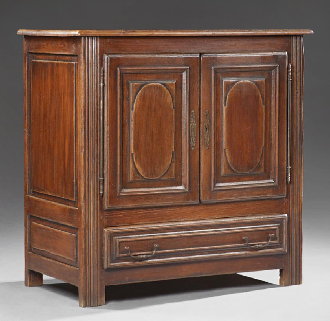 French Provincial Louis XIV Style Carved Oak Sideboard, (1 of 1)