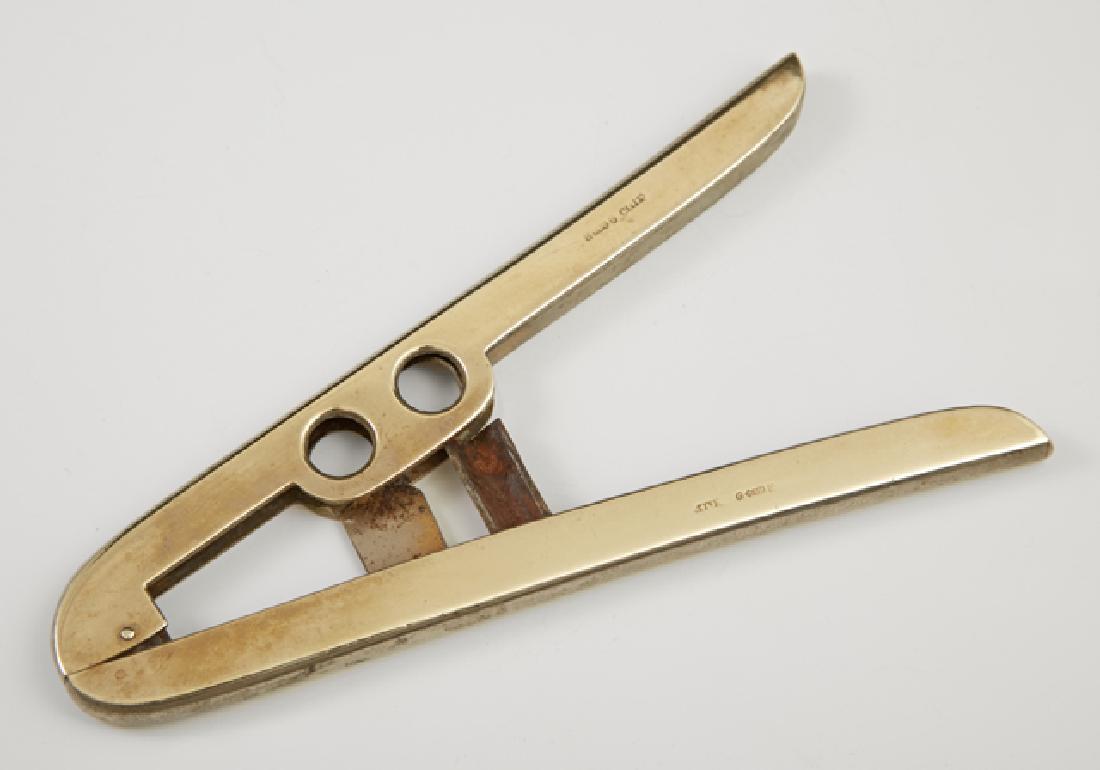 English 9K Yellow Gold Cigar Cutter, early 20th c., (1 of 1)