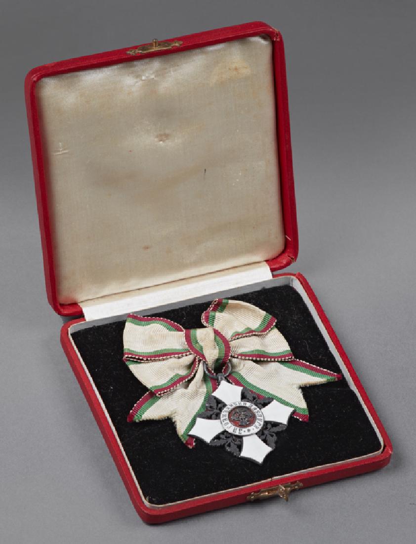 Two Enameled Medals, 19th c., in original presentation (1 of 5)