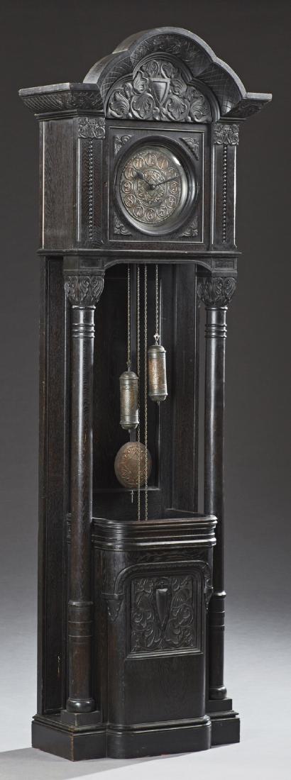 German Fumed Carved Oak Two Weight Arts and Crafts (1 of 1)