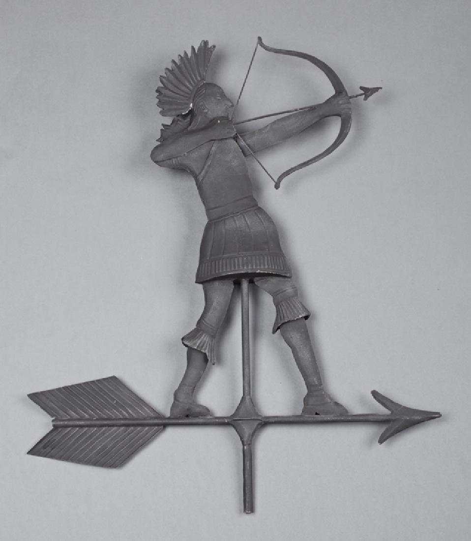 Sheet Iron American Indian Weathervane, c. 1900, the (1 of 1)