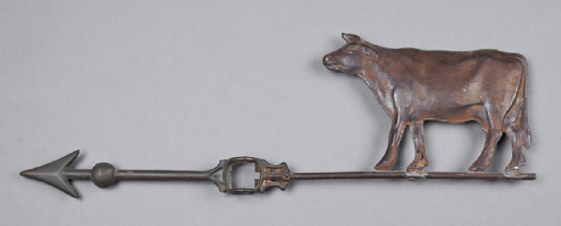 Full Bodied Iron Cow Weathervane, c. 1900, with a (1 of 1)
