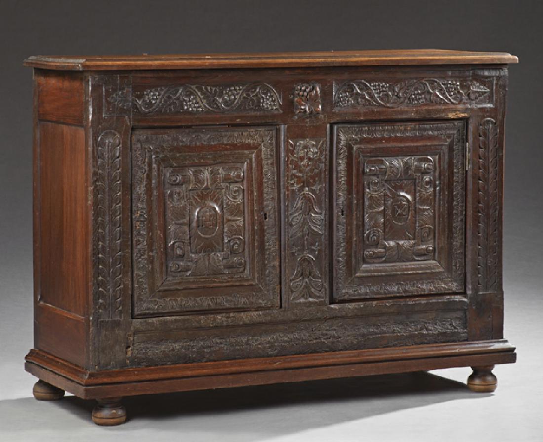 French Renaissance Style Carved Oak Sideboard, early (1 of 2)