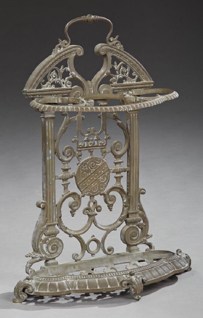 French Cast Iron Umbrella Stand, c. 1870, the arched (1 of 1)