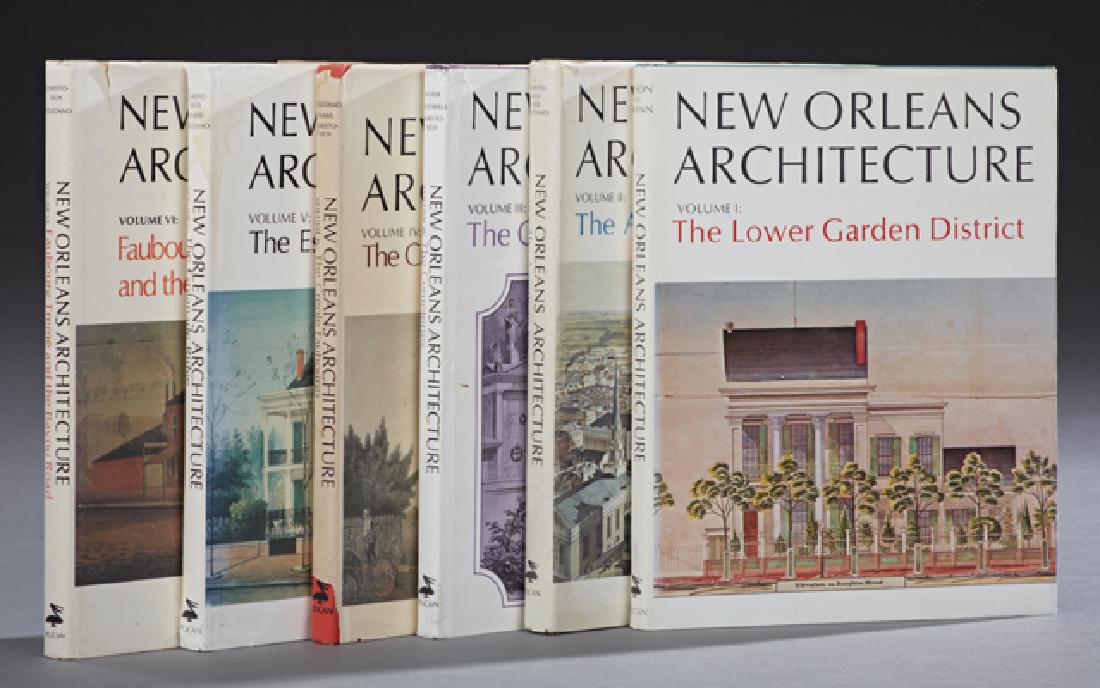 Books-Set of Six Volumes of "New Orleans Architecture,": Books-Set of Six Volumes of "New Orleans Architecture," consisting of "Vol. 1, The Lower Garden District;" "Vol. II, The American Sector;" "Vol. III, The Cemeteries;" "Vol. IV, The Creole Faubourgs;" 