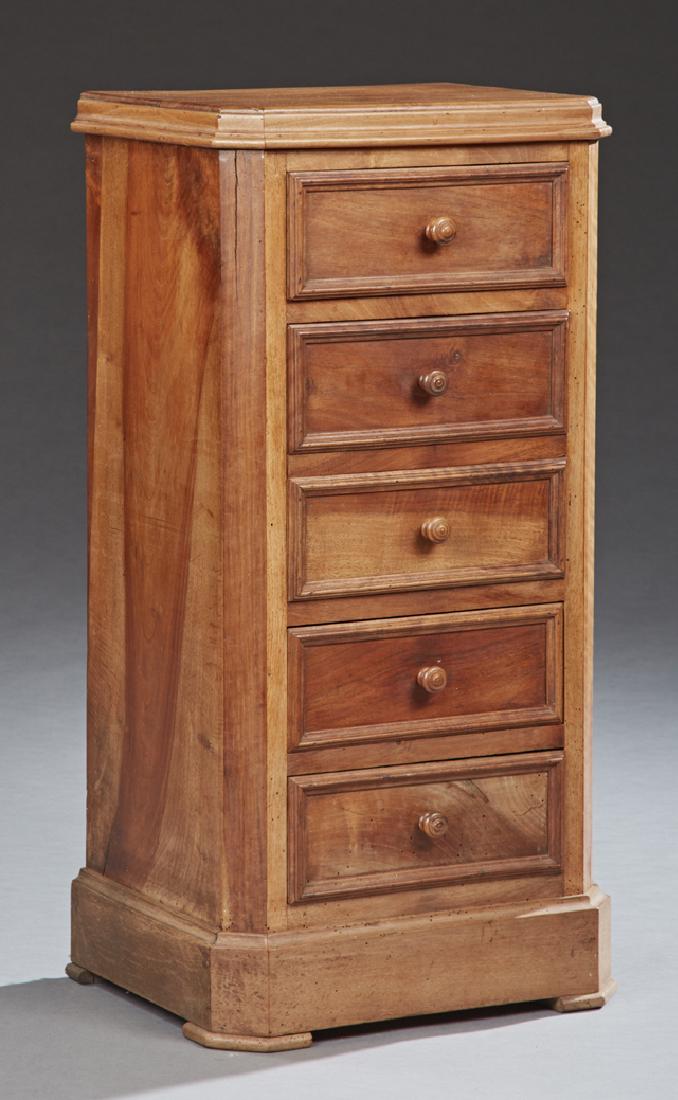 French Louis Philippe Carved Walnut Nightstand, 19th (1 of 1)