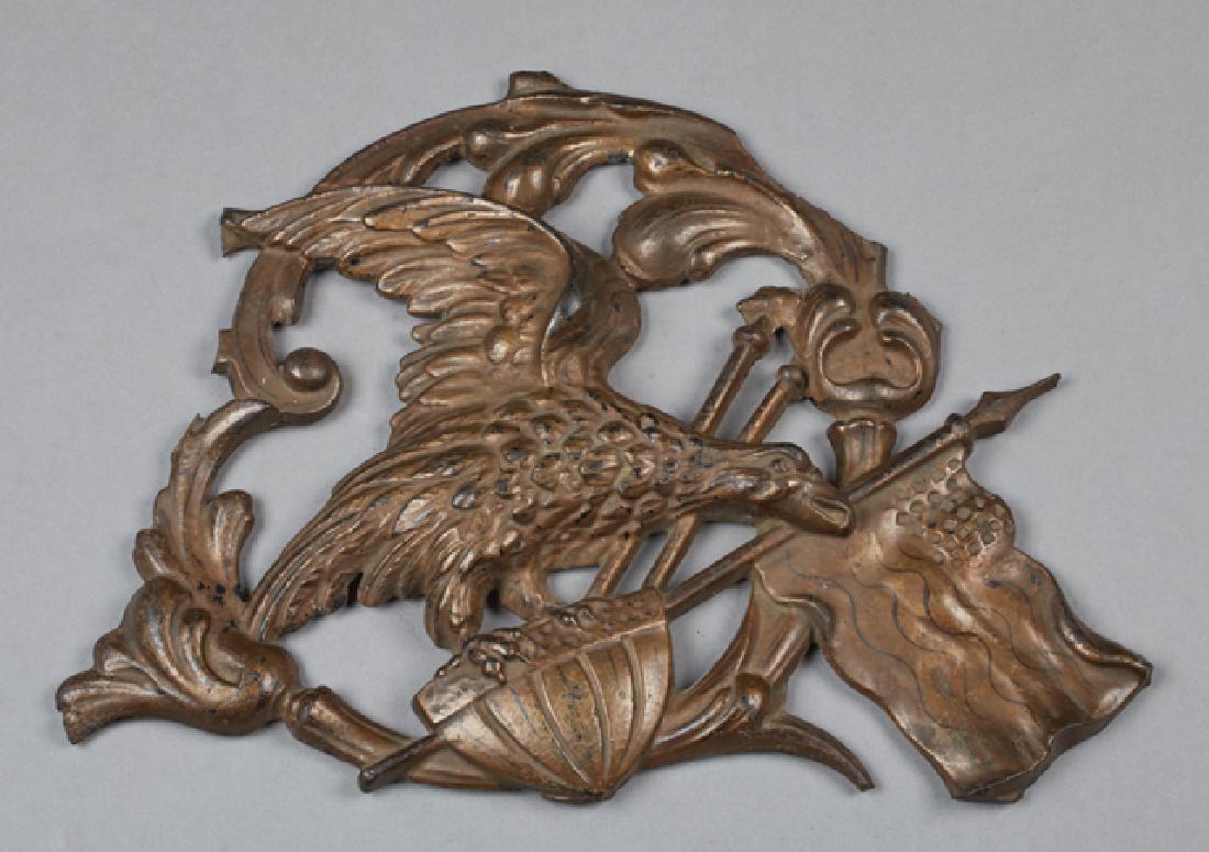 Cast iron American Flying Eagle Wall Plaque, late 19th (1 of 1)
