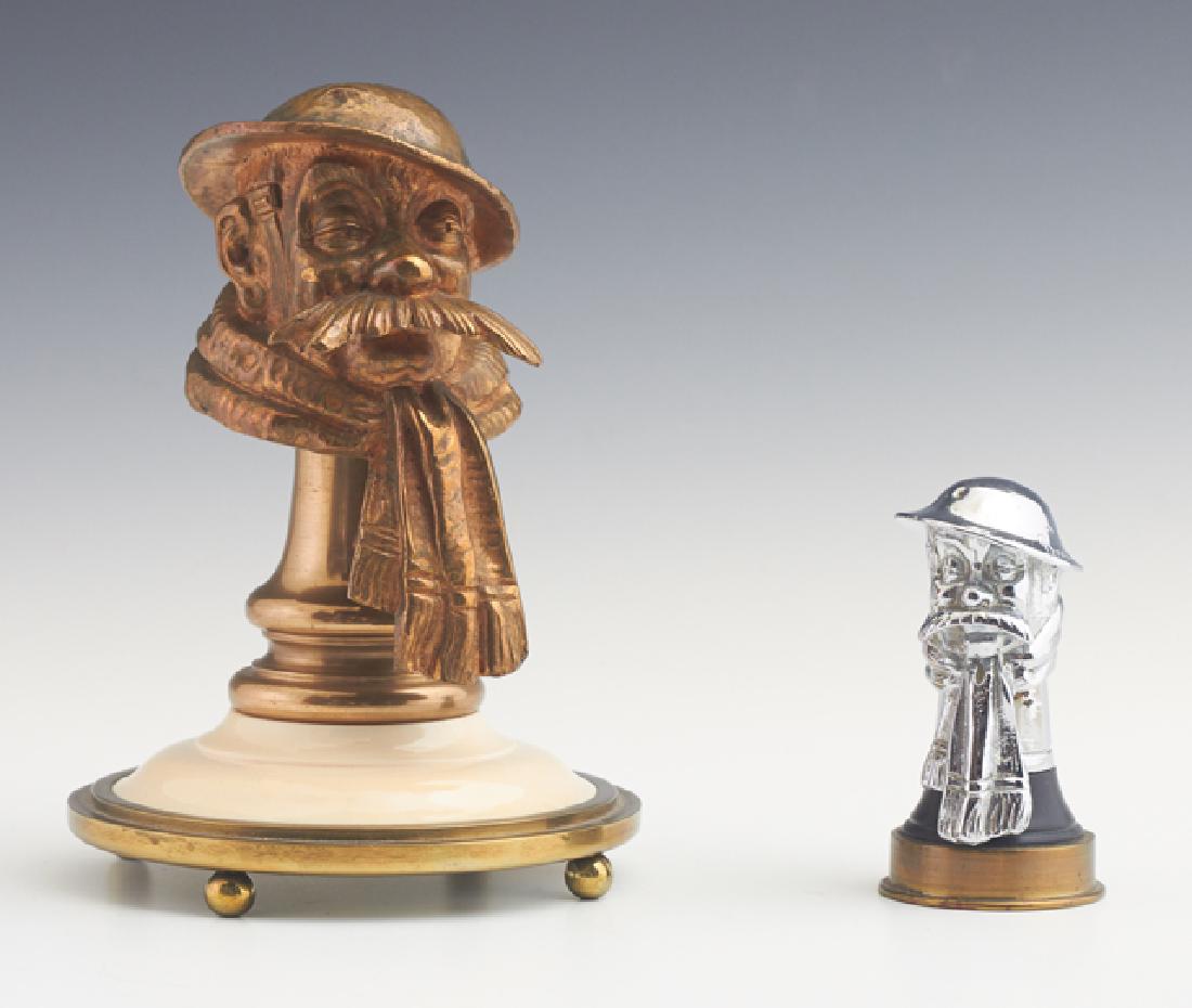 Two Metal Statues, inscribed Bruce Baum & Father, one (1 of 3)