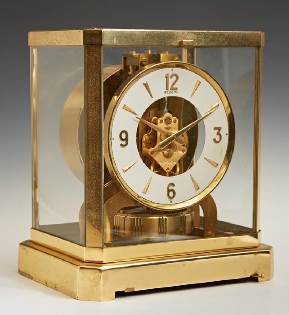 Jaeger LeCoultre Atmos Brass and Glass Mantel Clock,