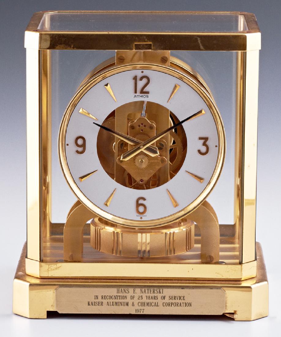 Jaeger LeCoultre Atmos Brass and Glass Mantle Clock, (1 of 1)