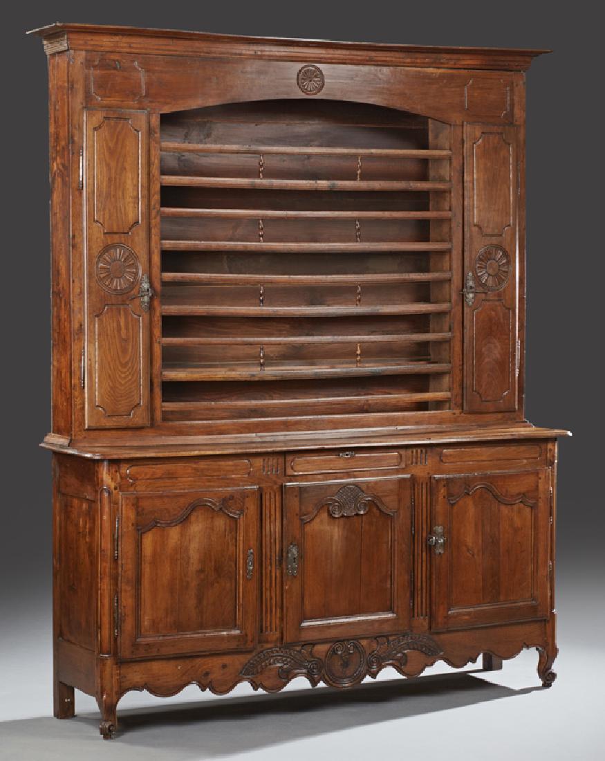 French Louis XV Style Carved Oak Vaisselier, 19th c., (1 of 1)