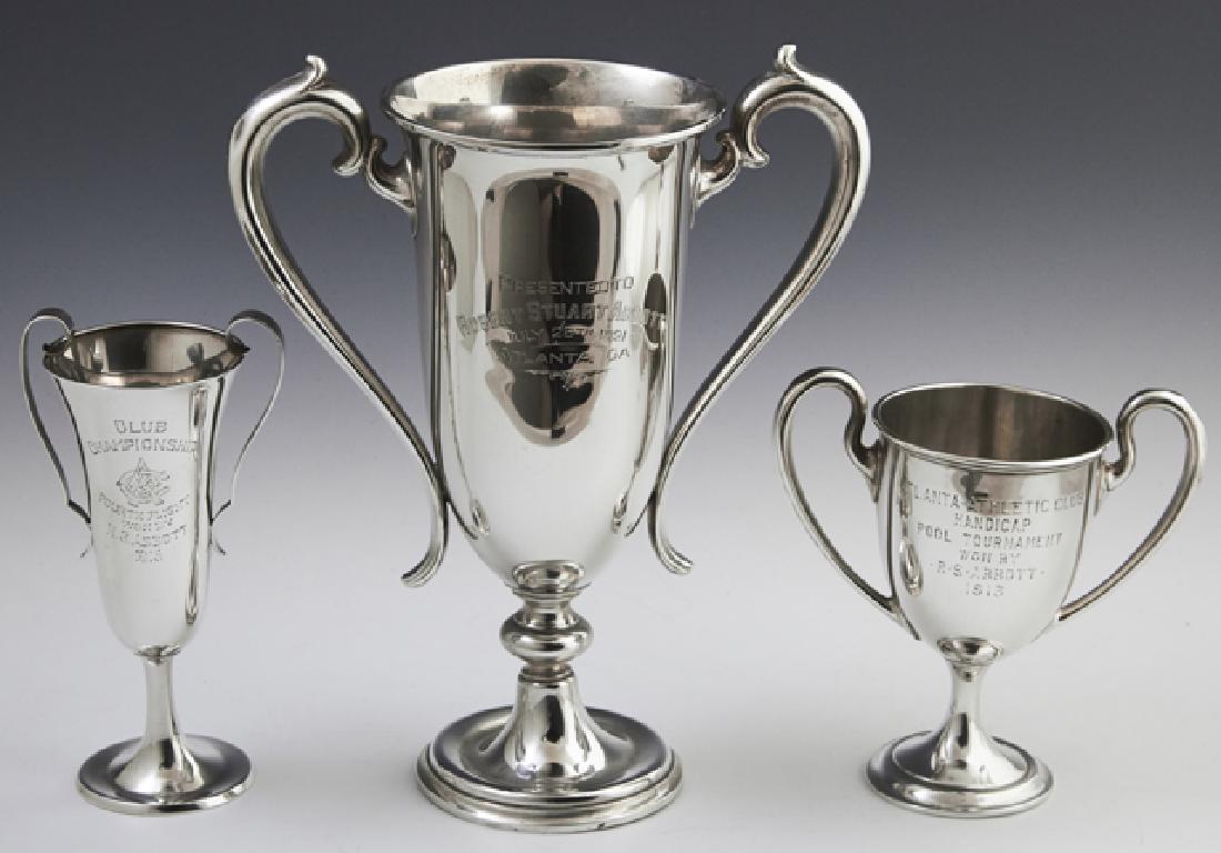 Three Sterling Trophy Loving Cups, early 20th c., (1 of 1)