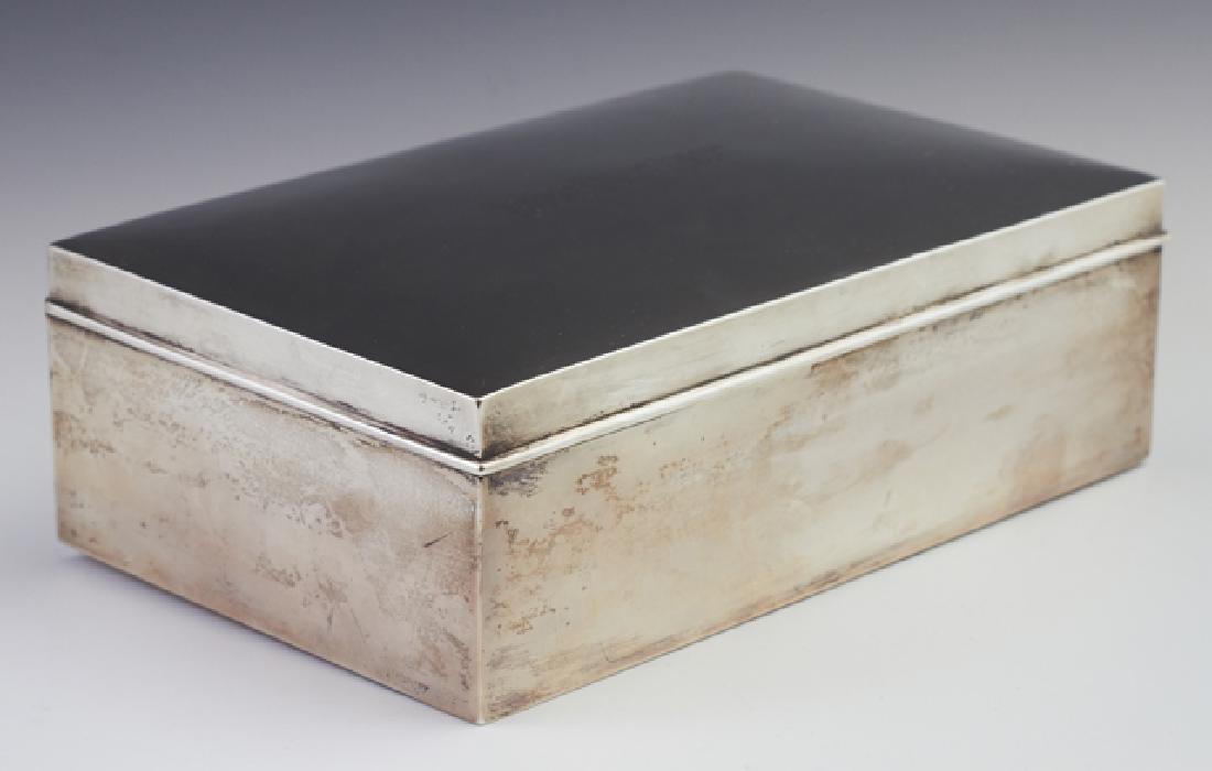Sterling Humidor, c. 1929, by Ahrendt & Kautzman, New (1 of 4)
