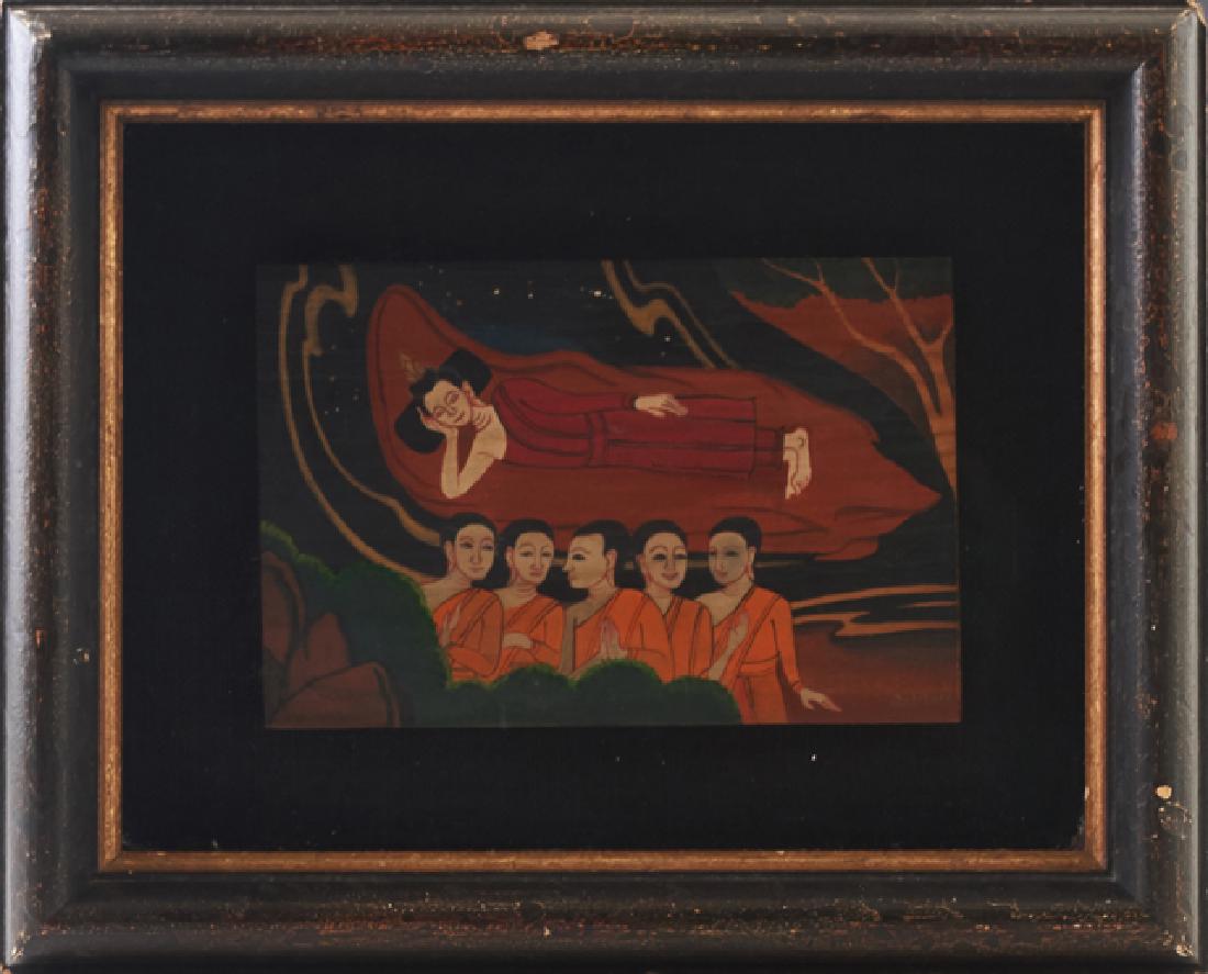 George Chann (1913-1995), "Deities," 20th c., oil on (1 of 1)