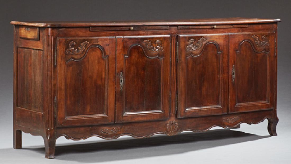 Louis XV Style Carved Cherry Sideboard, 19th c., the (1 of 2)