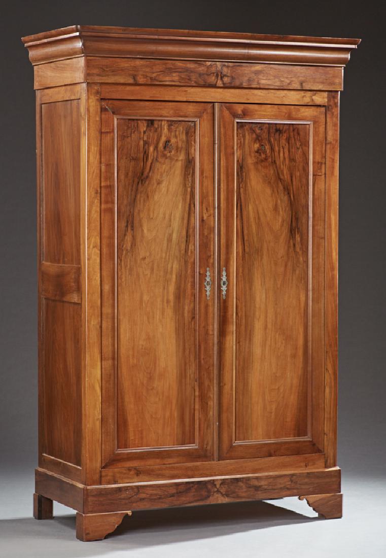 French Louis Philippe Carved Walnut Armoire, 19th c., (1 of 1)