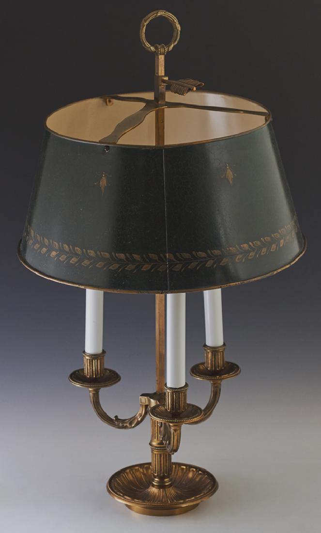 French Style Brass Three Light Bouillotte Lamp, 20th (1 of 1)