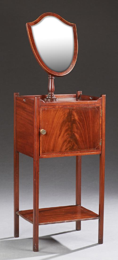 Edwardian Inlaid Mahogany Shaving Mirror, c. 1910, the (1 of 1)
