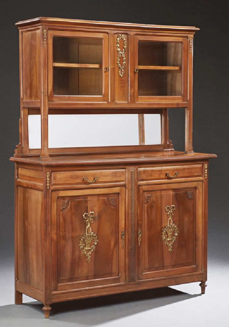 French Louis XVI Style Ormolu Mounted Carved Walnut (1 of 1)