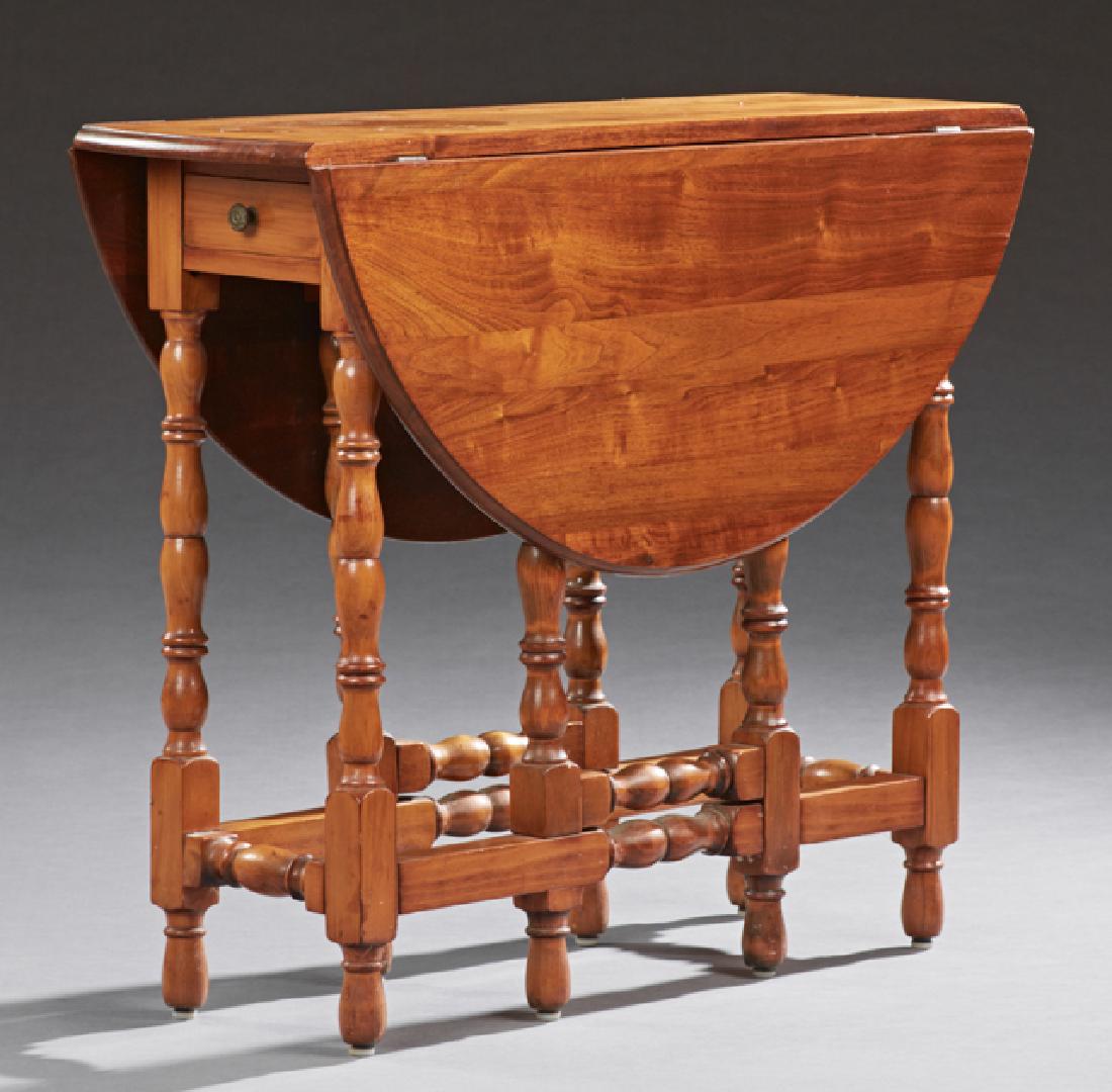 Carved Cherry Louis XIII Style Drop Leaf Gateleg Dining (1 of 2)