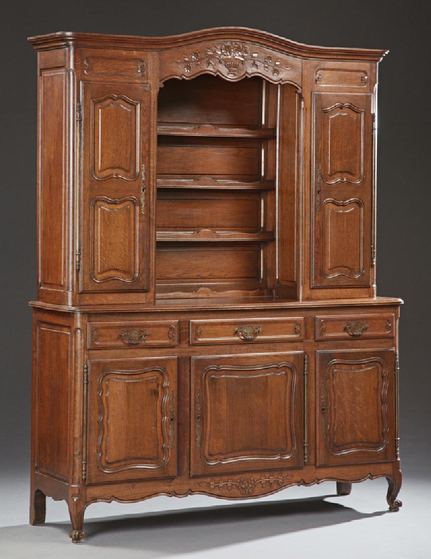 French Provincial Carved Oak Louis XV Style Buffet a (1 of 1)