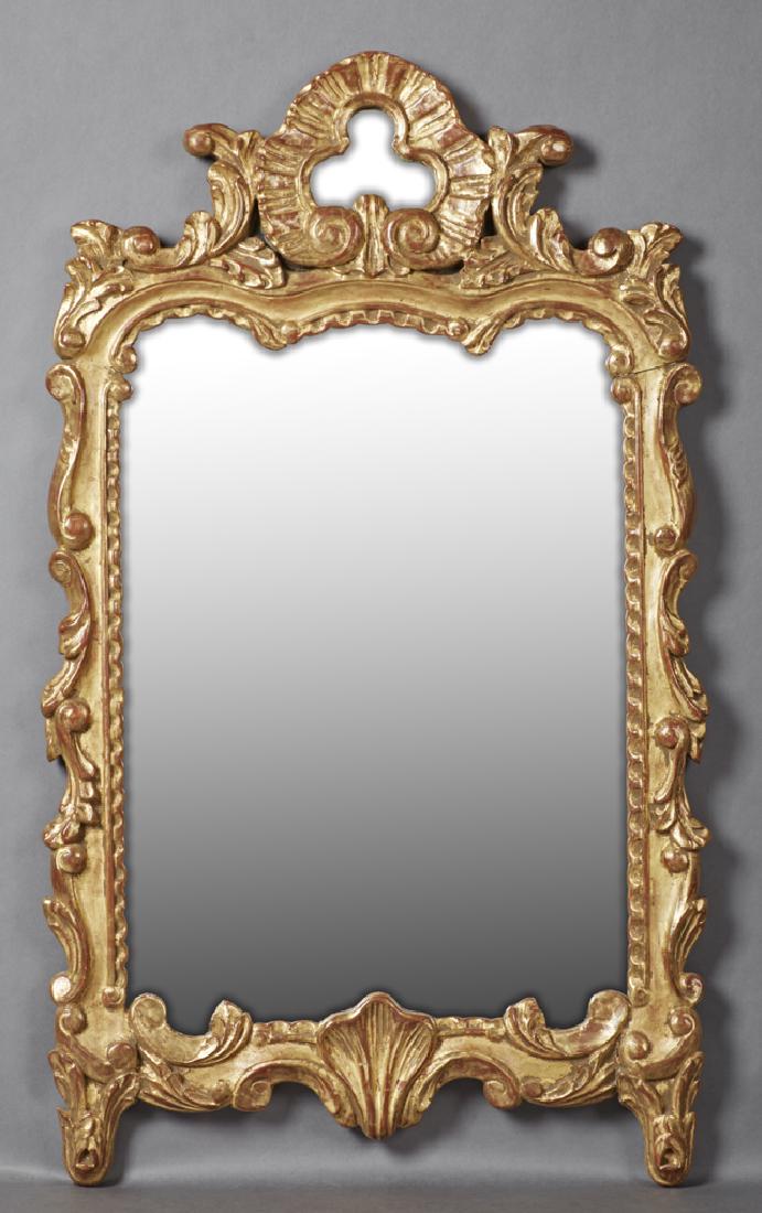 French Louis XV Style Gilt Pire Overmantle Mirror, 19th (1 of 1)